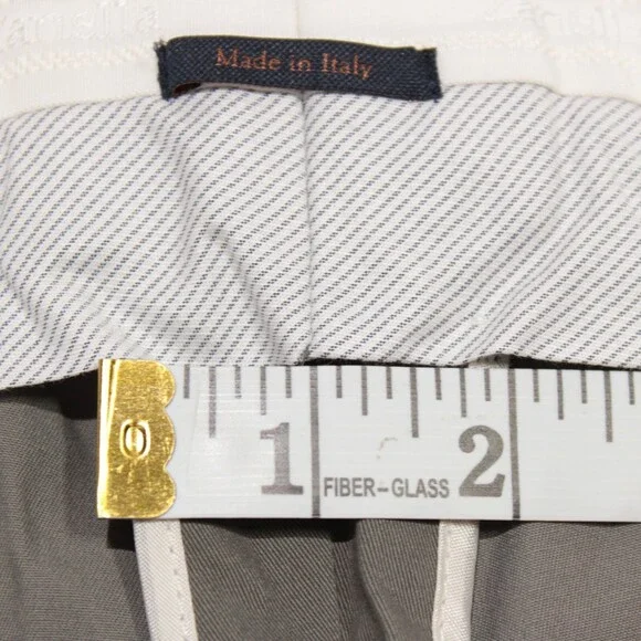 Zanella NWT Chinos / Casual Pants Size 42 US Parker In Solid Gray Cotton Blend